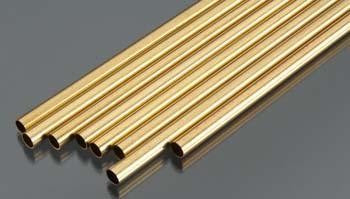 K&S 8144 21/32" x 12" Round Brass Tube