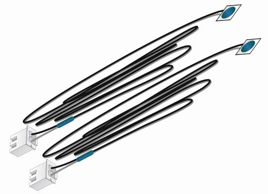 Woodland Scenics JP5739 Just Plug Red LED Stick-On Lights (Pack of 2)