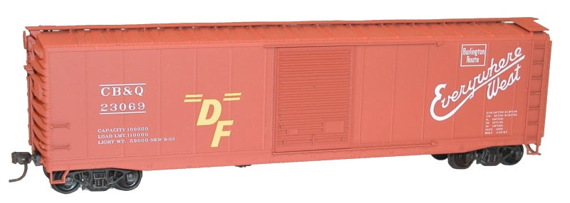 Accurail 50081 HO KIT 50' AAR Riveted Box, CB&Q