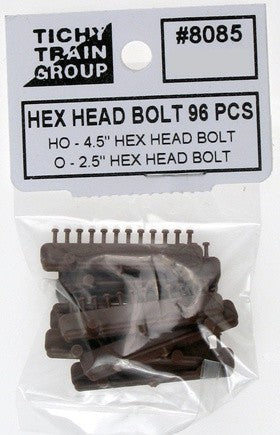 Tichy 8085 HO Hex Head Bolt (Pack of 96)
