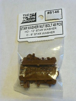 Tichy 8146 HO 12" Star Washer (Pack of 48)