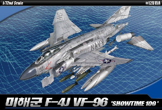 Academy 12515 1:72 USN F-4J VF-96 Showtime 100 Military Aircraft Plane Model Kit