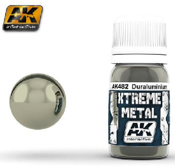 AK Interactive 482 Xtreme Metal Duraluminum Metallic Paint 30ml Bottle