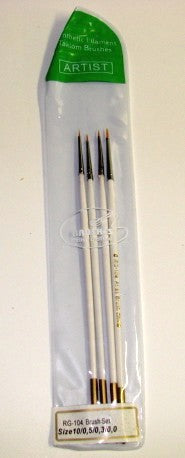 Atlas Brush RG-104 Detailing Brushes (Set of 4)
