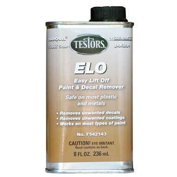 Testors 542143 Clear ELO Paint and Decal Remover - 8 oz. Can