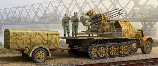 Trumpeter 01524 1:35 German 2cm Flakvierling 38 auf Selbstfahrlafette Model Kit