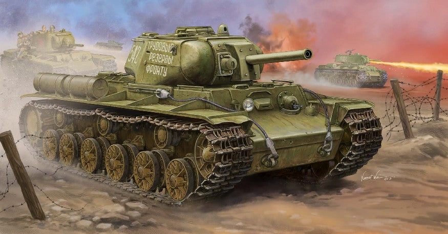 Trumpeter 01572 1:35 Soviet KV8S Heavy Tank Military Aircraft Plane Model Kit