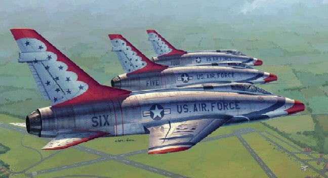 Trumpeter 02822 1:48 F100D Thunderbirds USAF Military Aircraft Plane Model Kit