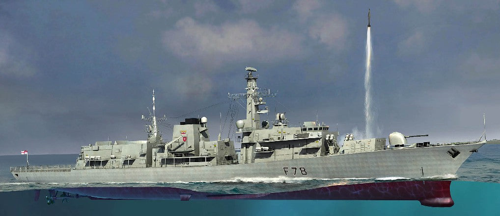 Trumpeter 04544 1:350 HMS Kent F78 Type 23 Frigate Plastic Model Kit