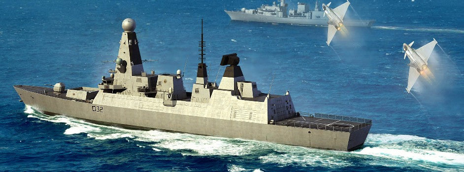Trumpeter 04550 1:350 HMS Type 45 British Destroyer Plastic Model Kit