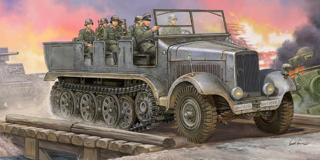 Trumpeter 05531 1:35 German Sd.Kfz.6 Halftrack Plastic Model Kit
