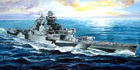 Trumpeter 05750 1:700 1943 French Navy Richelieu Battleship Plastic Model Kit