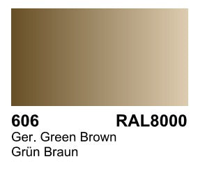 Vallejo Paint 73606 German Green Brown Acrylic Surface Primer - 60 ml. Bottle