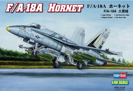 Hobby Boss Models 80320 1:48 F/A-18A Hornet Military Aircraft Plane Model Kit