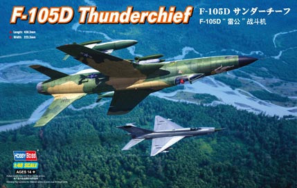 Hobby Boss Models 80332 1:48 Republic F-105D Thunderchief Military Plane Kit