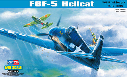 Hobby Boss Models 80339 1:48 Grumman F6F-5 Hellcat Military Aircraft Plane Kit