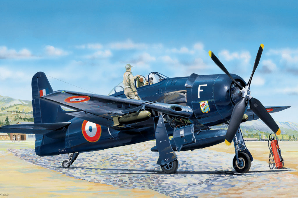 Hobby Boss Models 80357 1:48 Grumman F8F-1B Bearcat Military Aircraft Plane Kit