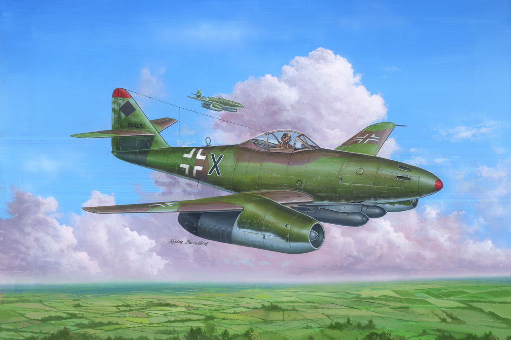 Hobby Boss Models 80376 1:48 Messerschmitt Me262 A-2a Fighter Military Plane Kit