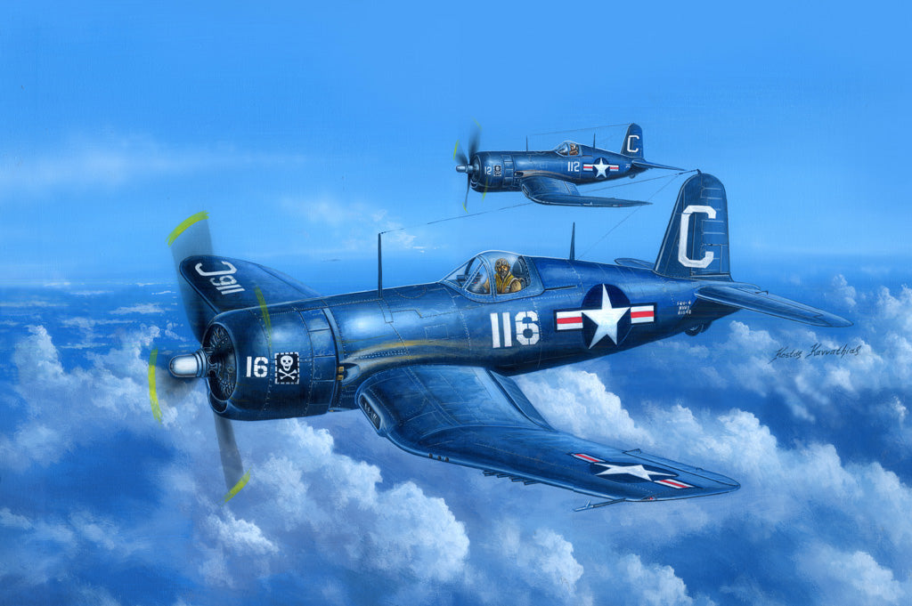 Hobby Boss Models 80386 1:48 F4U-4 Corsair Pirate Fighter Early Ver Plane Kit