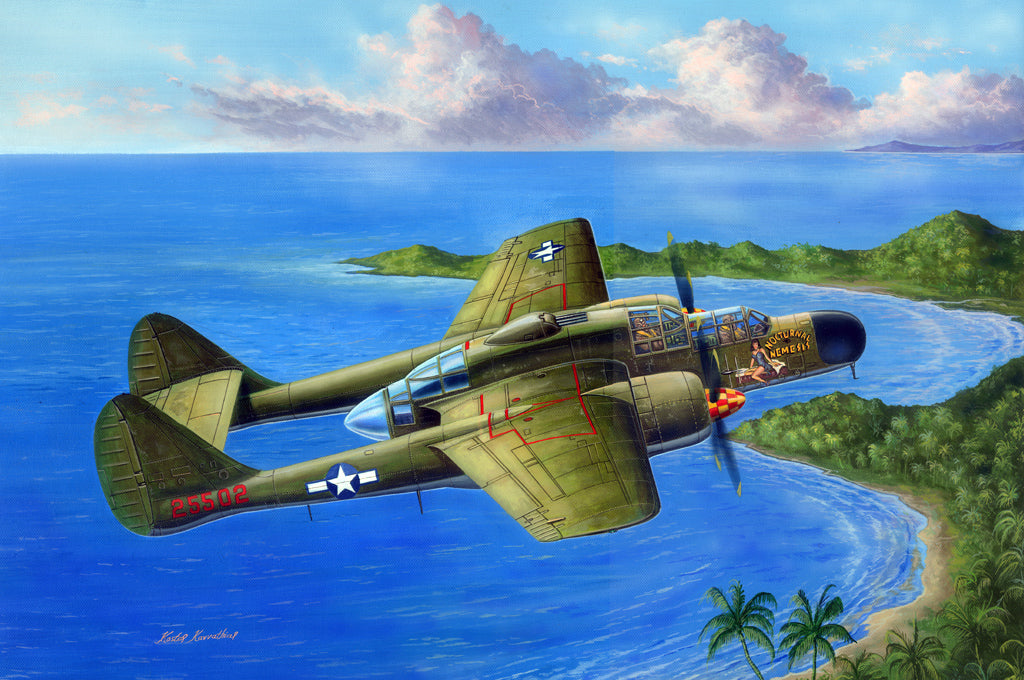 Hobby Boss Models 81730 1:48 Northrop P-61A Black Widow Military Plane Kit
