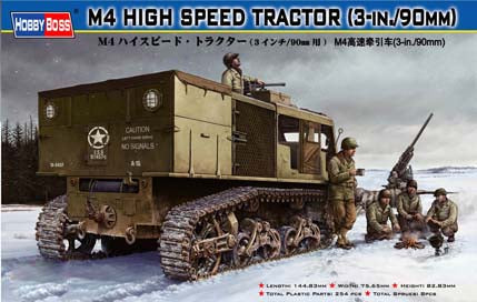Hobby Boss Models 82407 1:35 3-in./90mm M4 High Speed Tractor Plastic Kit