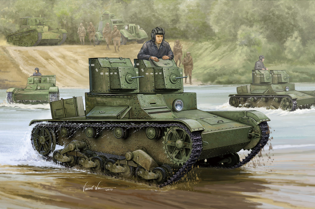 Hobby Boss s 82494 1:35 Soviet T-26 Light Infantry Military Tank Model Kit