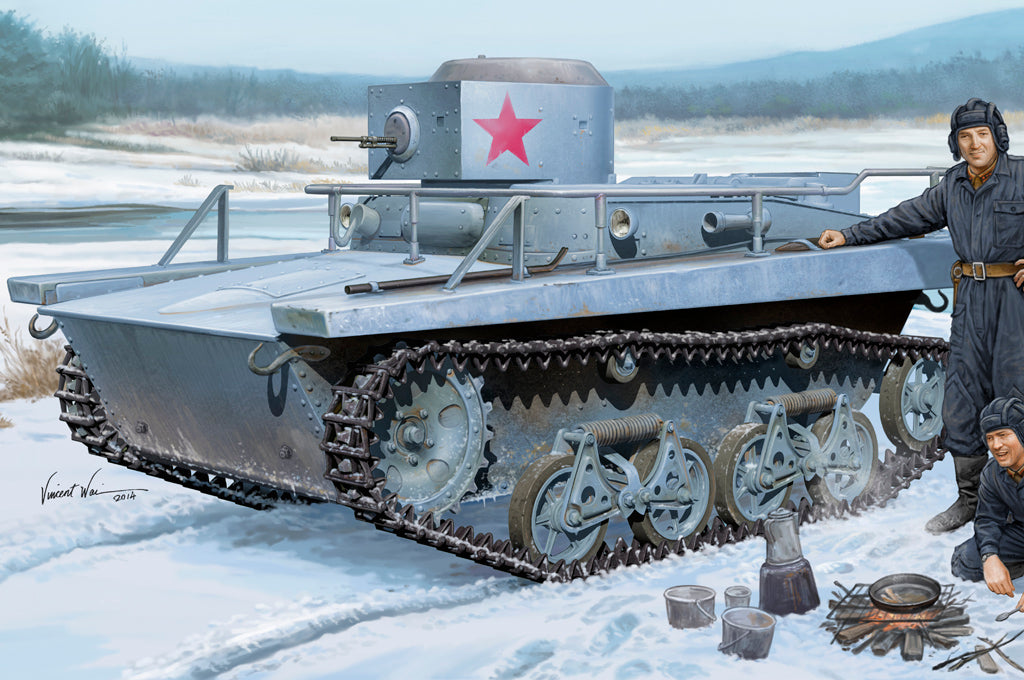 Hobby Boss s 83820 1:35 Soviet T-37TU Command Military Tank Model Kit