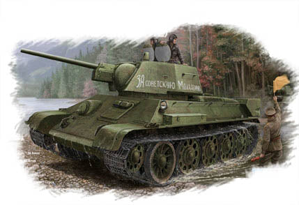 Hobby Boss s 84808 1:48 1943 Russian T-34/76 Military Tank Model Kit