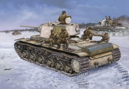 Hobby Boss s 84813 1:48 Russian KV-11942 Heavy Cast Turret Military Tank Kit