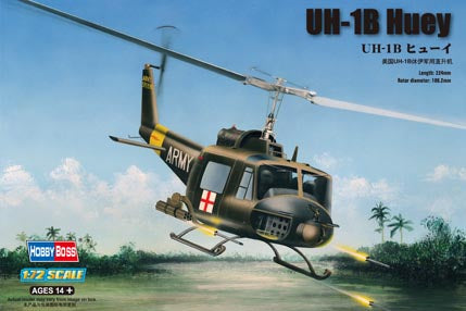 Hobby Boss s 87228 1:72 Bell UH-1B Huey Military Aircraft Helicopter Kit