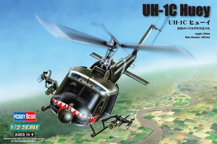 Hobby Boss s 87229 1:72 Bell UH-1C Huey Military Aircraft Helicopter Kit