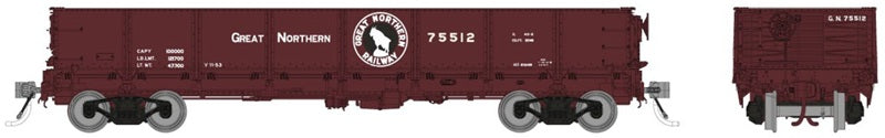 Rapido Trains 163018 HO Great Northern 40' Drop Bottom Gondola (Set of 6)