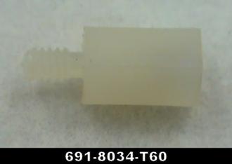 Lionel 8034T-60 4-40 x 3/8" Tall Nylon Hex Standoff