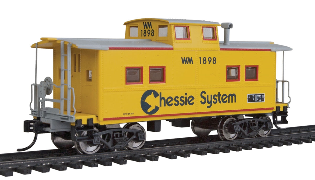 Walthers 910-8602 HO Chessie/WM NE-Style Center Cupola Caboose RTR #1898