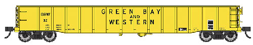 Walthers 920-105503 HO Green Bay & Western 53' Thrall Gondola #32