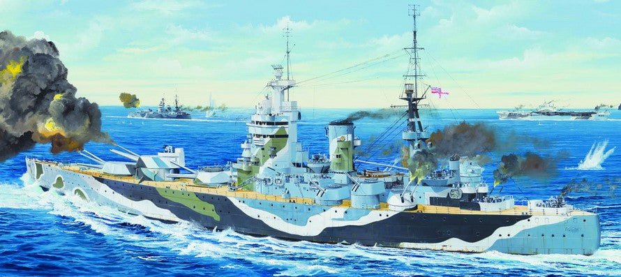 Trumpeter 03709 1:200 HMS Rodney British Battleship Plastic Model Kit