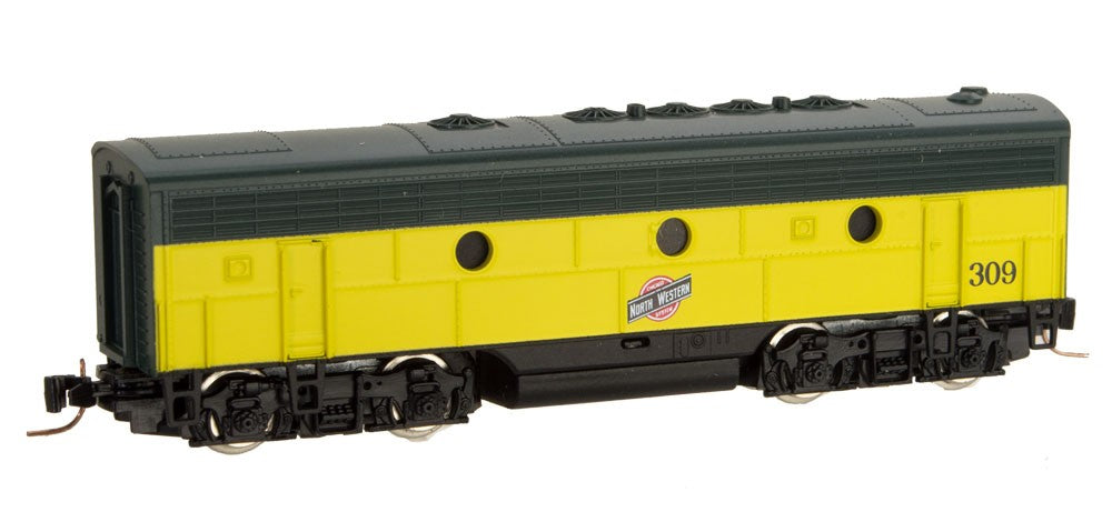 Micro-Trains 98002381 Z Scale C&NW EMD F7B Powered Diesel - Standard DC #309