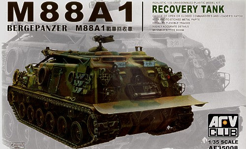 AFV Club AF35008 1:35 M-88A1 Bergepanzer Recovery Military Tank Model Kit