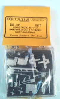 Details West 381 HO Scale SD40-2 Detail Kit For Intermountain & Athearn