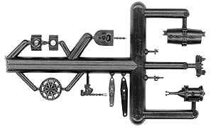 Cal Scale 190-283 HO Scale Black AB Brake System Plastic Freight Car Set