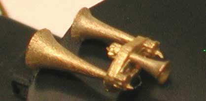 Cal Scale 190-629 HO Leslie RS3R3 3-Chime Air Horn Lost Wax Brass Casting