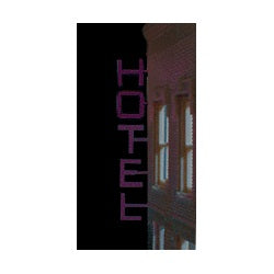 Miller Engineering 14812 N/HO Medium RH Neon-Like Vertical Animated Hotel Sign