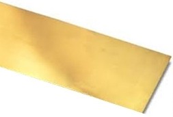 K&S 8232 .016" x 1" x 12" Brass Strip