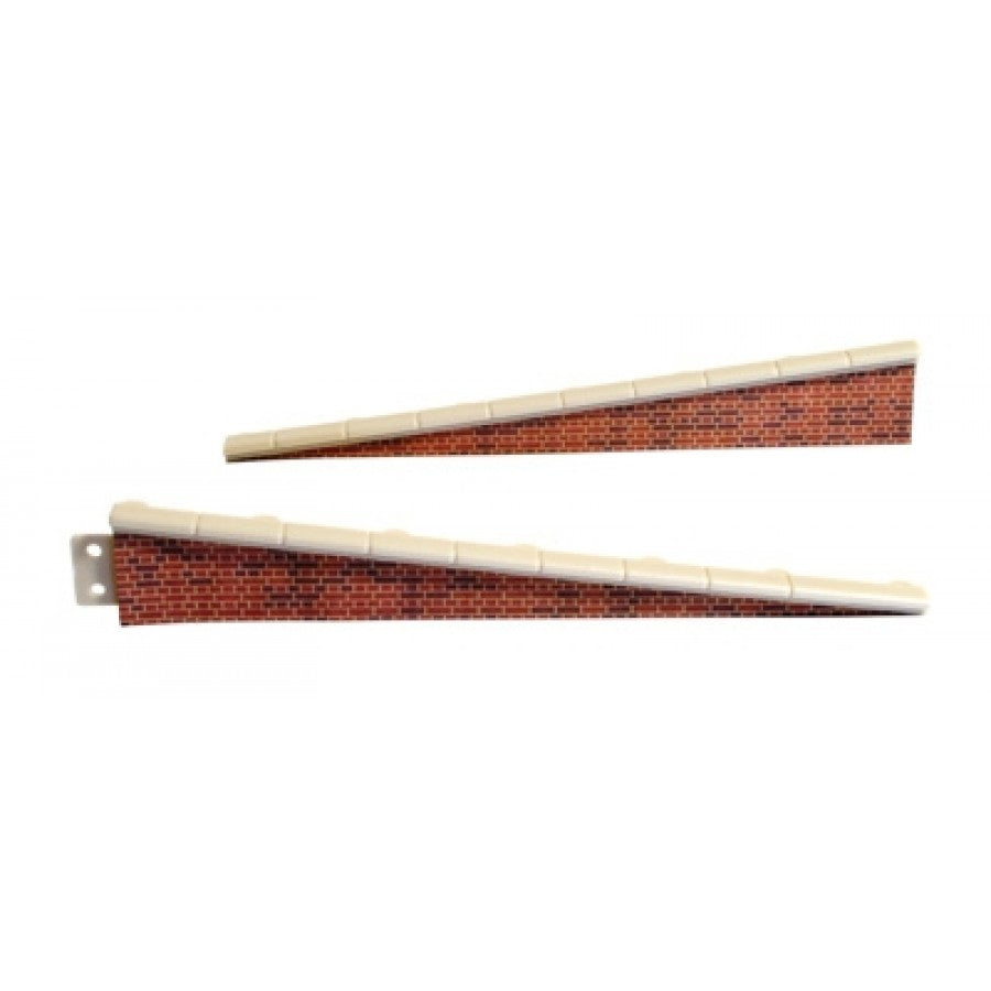 Peco LK-66 HO Platform Edging Ramps, Brick Type