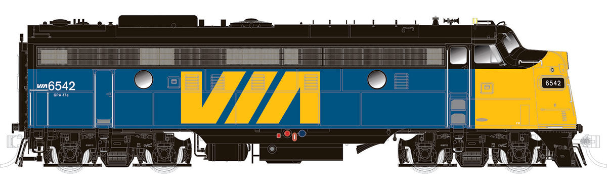 Rapido Trains 220524 HO VIA Rail Canada True North Diesel FP9A GPA-17e #6542