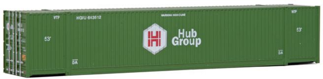 Walthers 949-8505 HO 53' Plastic Singamas Corrugated Side Container - Hub Group
