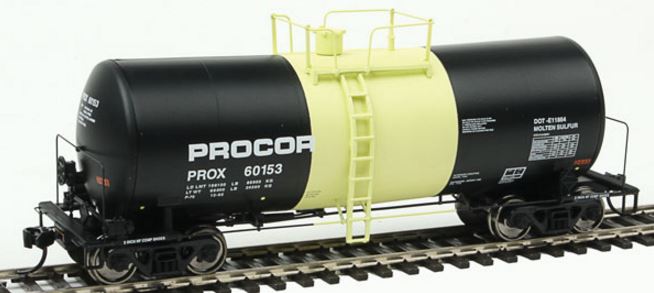 Walthers 920-100137 HO Procor, Ltd. 40' UTLX Funnel-Flow Tank Car #60153
