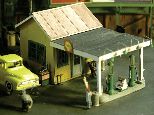 LE2308 KIBRI 9838 maquette train Ho 1/87 1:87 Dépot hydrocarbures oil