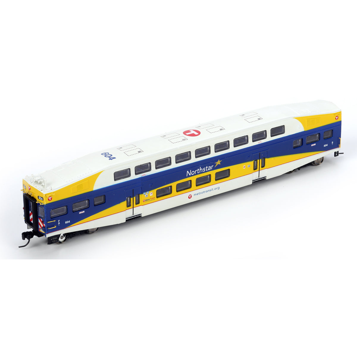Athearn 10135 N Northstar Commuter Bombardier Cab Car #604 – Trainz