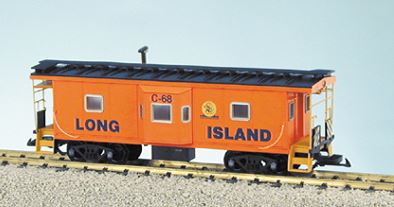 USA Trains R12074 G Long Island Railroad Bay Window Caboose (Metal Wheels)